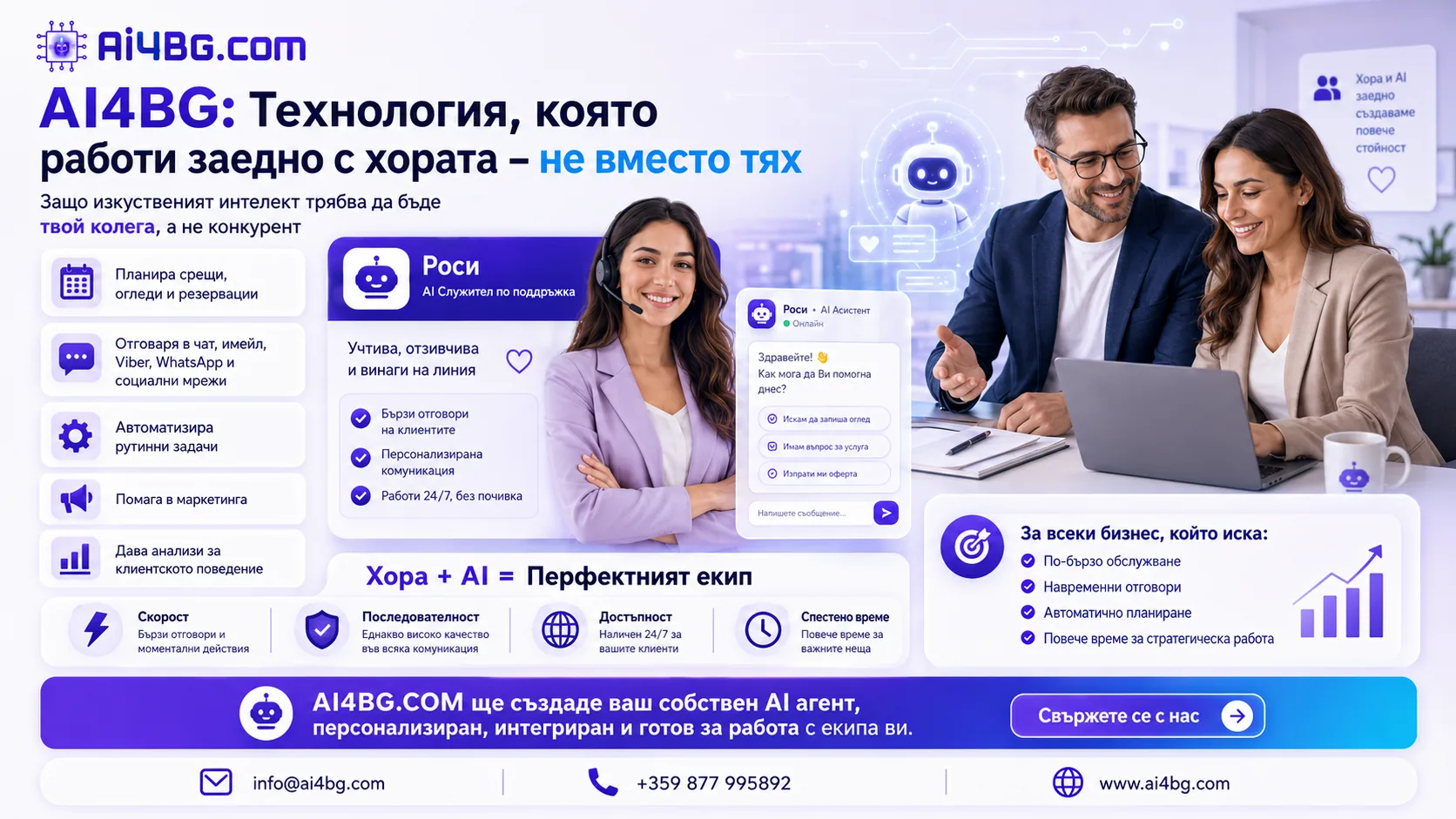 🤝 AI4BG: Технология, която работи заедно с хората – не вместо тях