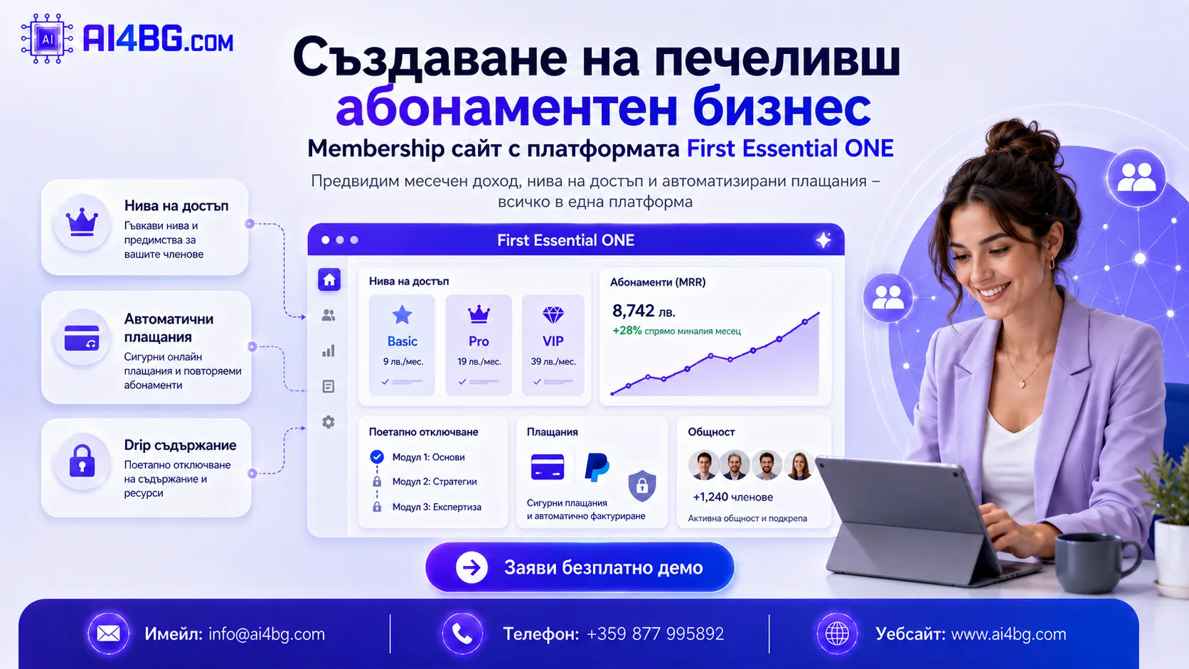 Платформа „всичко в едно“ за създатели на курсове: Защо да изберете One