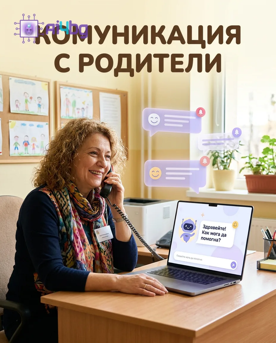 комуникация с родители — Комуникация с родители 24/7: Как AI чатботът сваля напрежението през учебната година